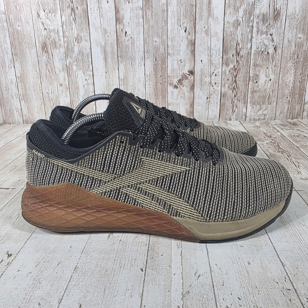 Reebok Nano 8 Flexweave CrossFit Training Shoes Mens 10 Black Sand DV6359